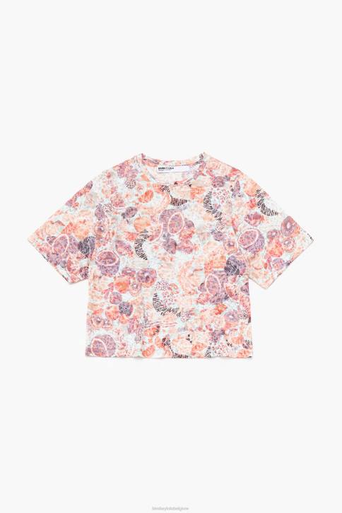 boxy-t-shirt met volledige print Bimba Y Lola vruchten kleding 4HDL291