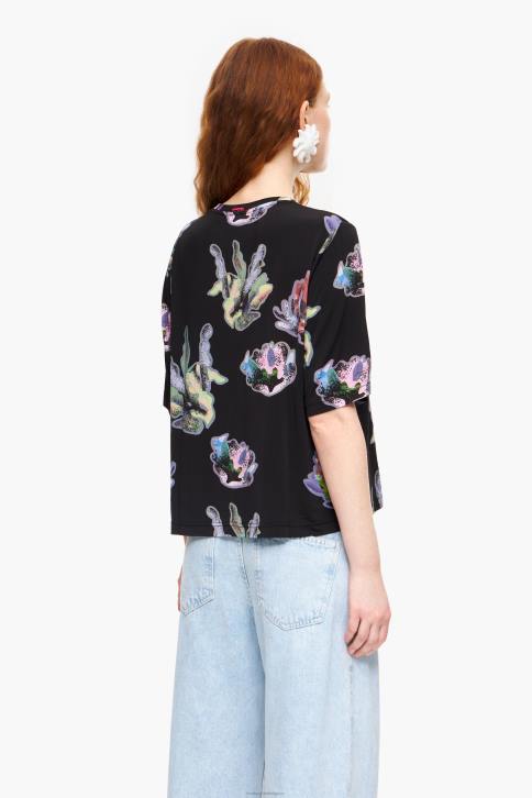 donker koraal t-shirt Bimba Y Lola grijs kleding 4HDL266