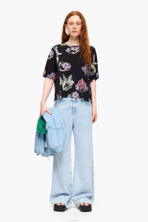 donker koraal t-shirt Bimba Y Lola grijs kleding 4HDL266