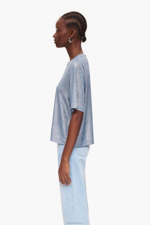 folie t-shirt Bimba Y Lola vloeiend blauw kleding 4HDL306