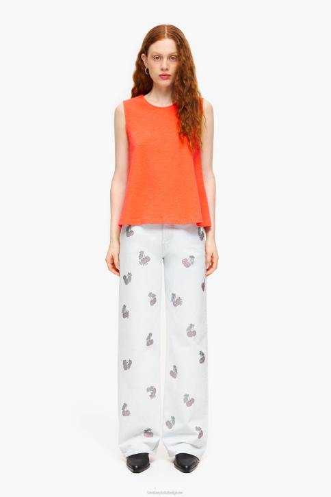 katoenen T-shirt Bimba Y Lola koraal kleding 4HDL295