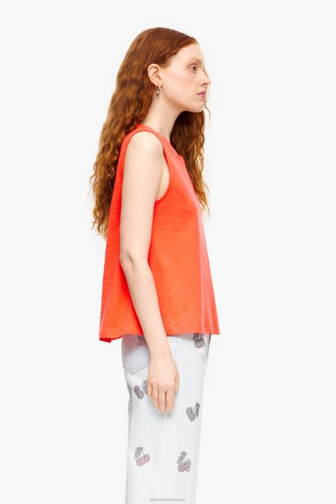 katoenen T-shirt Bimba Y Lola koraal kleding 4HDL295