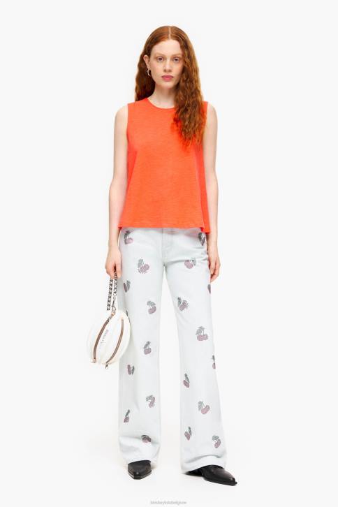 katoenen T-shirt Bimba Y Lola koraal kleding 4HDL295