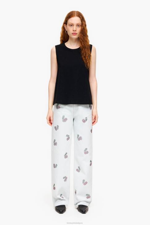 katoenen T-shirt Bimba Y Lola zwart kleding 4HDL294