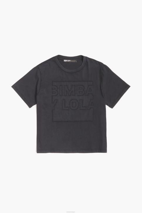 katoenen T-shirt met logo Bimba Y Lola zwart kleding 4HDL261