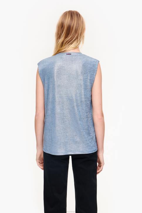kort soepel t-shirt Bimba Y Lola blauw kleding 4HDL309