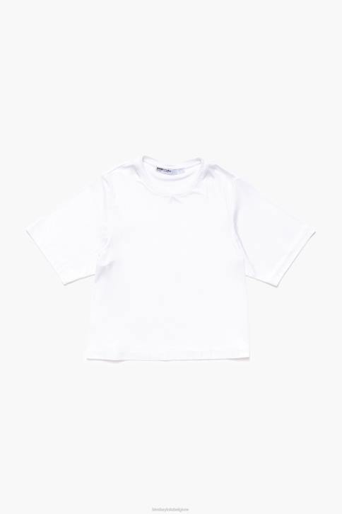 kort soepel t-shirt Bimba Y Lola wit kleding 4HDL310