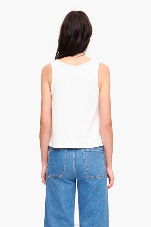 ponte di roma mouwloos t-shirt Bimba Y Lola ivoor kleding 4HDL289
