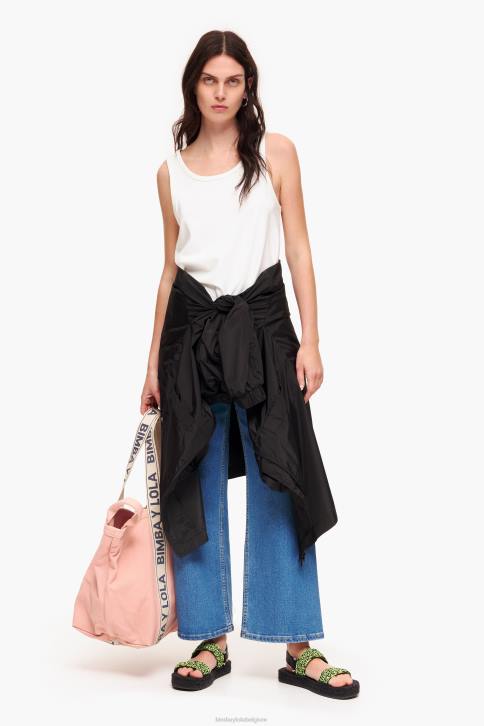 ponte di roma mouwloos t-shirt Bimba Y Lola ivoor kleding 4HDL289