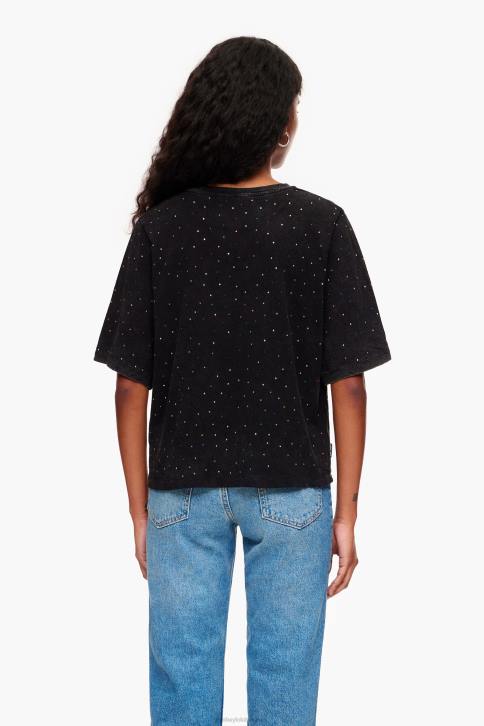 veelkleurig stenen boxy t-shirt Bimba Y Lola zwart kleding 4HDL296