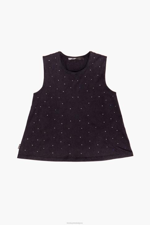veelkleurig stenen t-shirt Bimba Y Lola zwart kleding 4HDL297