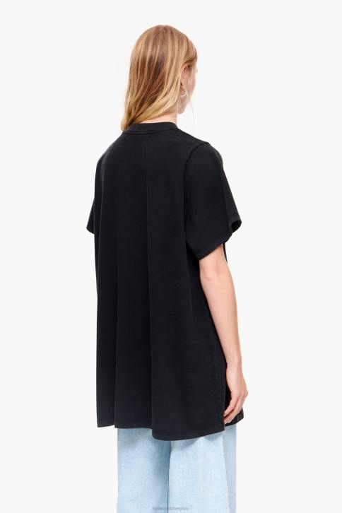 vloeiend T-shirt met logo Bimba Y Lola zwart kleding 4HDL281