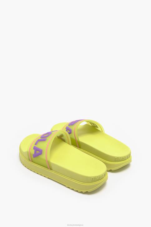 logo platform flip-flop Bimba Y Lola geel schoeisel 4HDL589