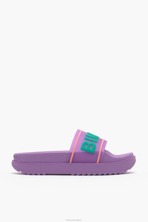 logo platform flip-flop Bimba Y Lola lila schoeisel 4HDL588