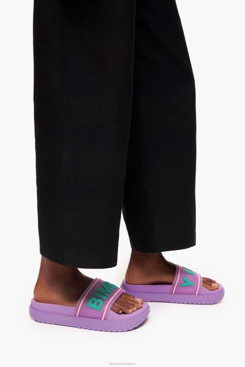 logo platform flip-flop Bimba Y Lola lila schoeisel 4HDL588