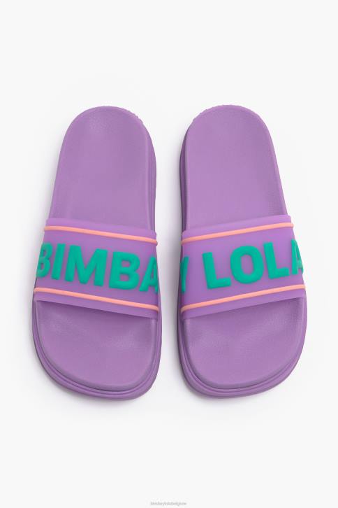 logo platform flip-flop Bimba Y Lola lila schoeisel 4HDL588