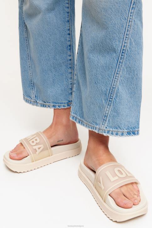 logo platform flip-flop Bimba Y Lola wit schoeisel 4HDL587