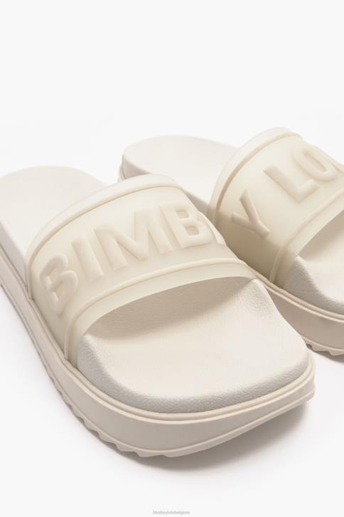 logo platform flip-flop Bimba Y Lola wit schoeisel 4HDL587