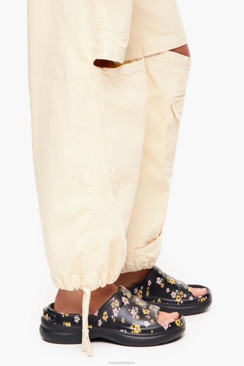 platformslipper met acryl bloemenprint Bimba Y Lola zwart schoeisel 4HDL595