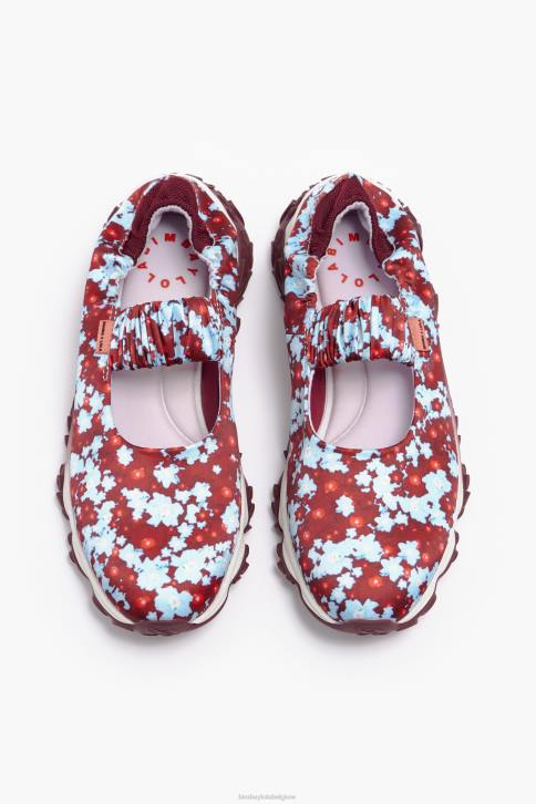 bloemen full pulpo runner ballerina Bimba Y Lola blauw schoeisel 4HDL548